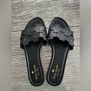 kate spade New York Daisy Fields Leather Slide Sandals